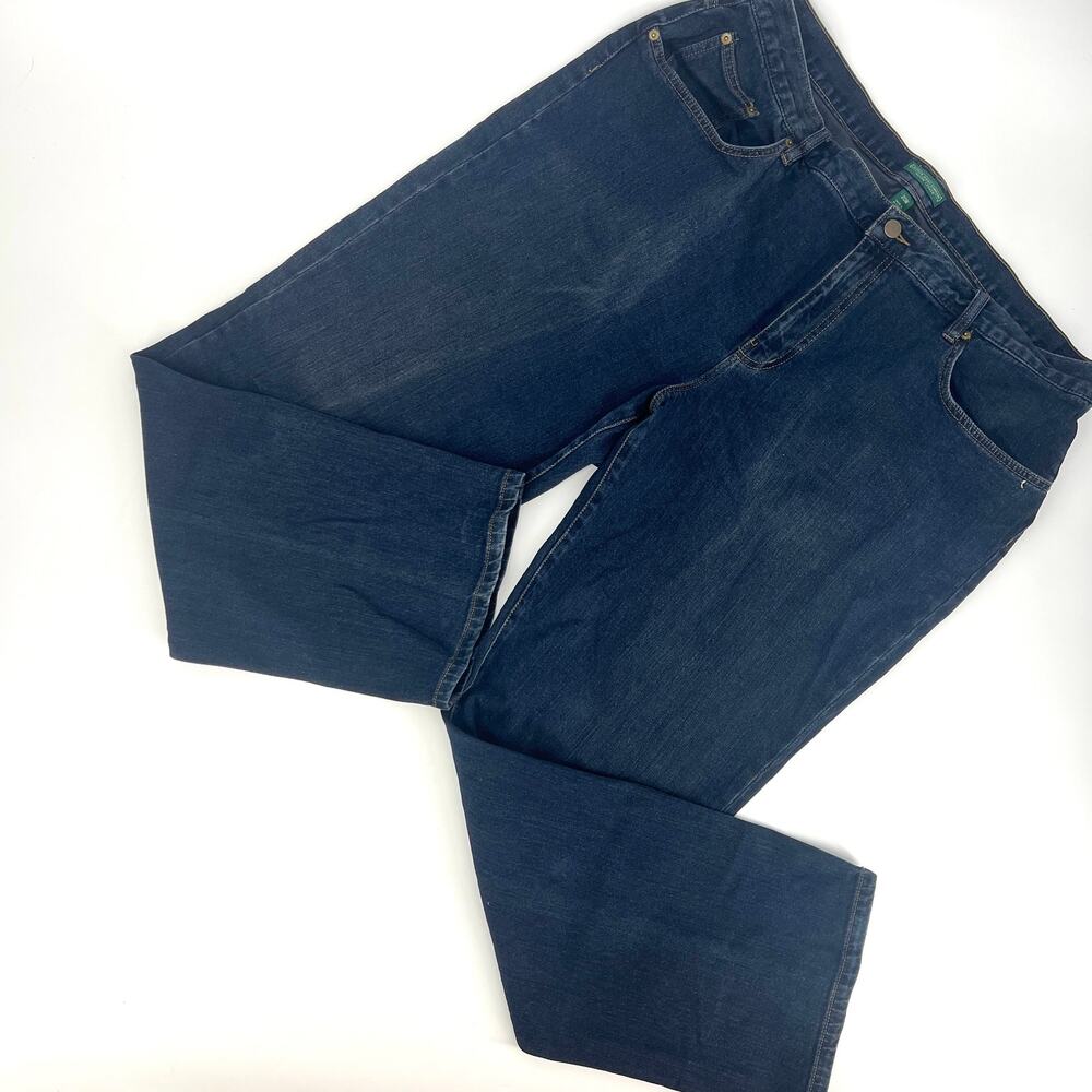 Vintage Lauren Ralph Lauren Womens Stretch Jeans Dark Wash Size 20W